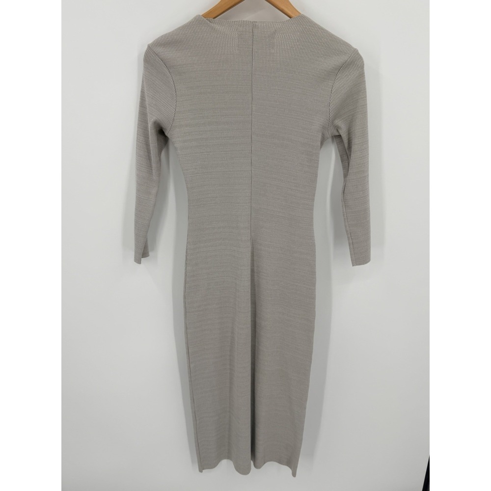 Viktoria & Woods Banksy Knit Midi Bodycon Dress Sz 1 Stretch Ribbed Australia View 3